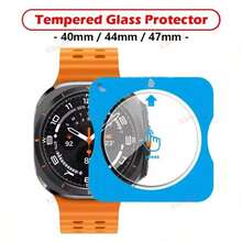1-3pcs Easy Installation Tempered Glass Screen Protector, Suitable For Samsung Galaxy Watch 8 Classic, Watch7/6 (40mm/44mm), Also Fits Watch7 Ultra (47mm) - Clear-2Pcs - View 4