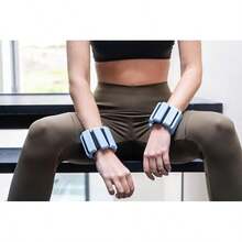 U can - Pesas para Tobillos y Muñecas | Polainas de Silicon de Medio o Kilo (0.5-1.5 kg) para Pilates, Yoga y Fitness | Muñequeras y Tobilleras con Peso | Varios Colores(Gray 1.5 KG) - Multicolor - Ver 5