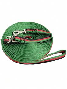 26ft/34ft Flat Horse Training Rope With Heavy Duty Swivel Snap And Trigger Snap, Suitable For Daily Horse Training | Horse Training Rope For Lunging And Ground Work