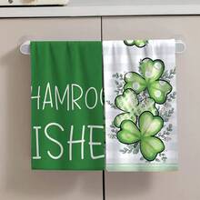 Bộ 2/4 khăn lau bát đĩa họa tiết cỏ ba lá, hoàn hảo làm quà tặng Ngày Thánh Patrick, trang trí, khăn lau siêu thấm hút bằng sợi microfiber hiện đại dùng để nấu ăn, nướng bánh, rửa bát, lau dọn, khăn lau tay, khăn lau chén, mềm mại và thấm hút cao, trang trí nhà bếp, quà tặng cho hàng xóm, mẹ, sinh nhật, tân gia cho bạn bè, đồ dùng nhà bếp thiết yếu, nhu yếu phẩm hàng ngày. - Nhiều màu - Xem 7