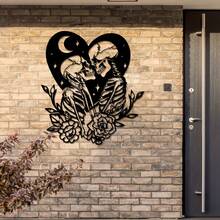 1pc Gothic Style Skull Metal Wall Decor, Suitable For Bedroom, Living Room, Entryway