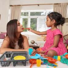 26件/20件/27件儿童厨房玩具套装，含餐盘，角色扮演烹饪厨师游戏玩具，男孩女孩礼物（部分颜色随机） - 彩色 - 查看 3