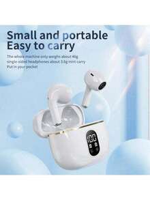 X87 Bluetooth Earphones Wireless Earbuds Touch Control Gaming Headphones HIFI Stereo Noise Cancelling Headphones With Microphone Wireless Headphones With LED Display Stereo Headphones Touch Control Noise Cancelling - Multicolor - View 5