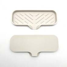 1pc Silicone Drain Pad Multifunctional Splash Proof Silicone Pads Sink Water Collection Pad Household Anti Slip Countertop Pads Self Draining Kitchen Bathroom Sink Tray Soap Dish Sponge Drainage Pad - Multicolor - View 2