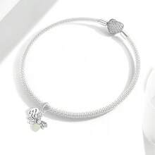 1颗闪亮萤火虫吊坠珠，适合制作手链，精美礼品，女士珠宝制作吊坠，精致配饰 - 款式20 - 查看 6