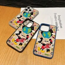 Mickey Mouse Clubhouse Character Patterned Phone Case Featuring A Joyful Design. Mickey Mouse, Minnie Mouse, Donald Duck, Daisy Duck, Goofy Dog, Compatible With IPhone 17, 17 ProMax, 17 Pro, 17 Air, 16, 15, 14, 13, 12 Pro 11 XsMax Xs Xr X And Galaxy Models, With Shockproof Protection And Magnetic Case. A Fun Gift For Disney Fans ,Mickey Fans, Family, Friends, Birthdays, Holidays, And Special Occasions. A Delightful Addition To Your Phone Accessories. - 藍色 - 查看 2