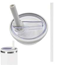 40 Oz Flip Straw Leak Proof Lid, Tumbler Lid Replacement No Spill Proof For Tumbler Cup Lid, Ideal For Sports & Camping, Good For Work Exercise Run And Drink Water - 白色 - 查看 10