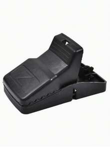 1/2/3pcs High Efficiency Automatic Mouse Trap - Durable Black PVC Mouse Trap, Household Mouse Cage, Mouse Trap