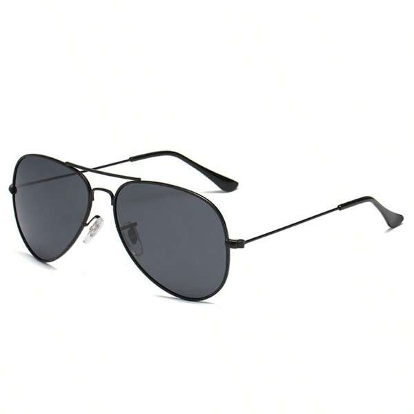 1 Pair Men's Fashionable Aviator Glasses, Suitable For Daily Wear