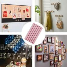 96 Pieces Removable And Reusable Pink Wall Adhesive Putty For Hanging Pictures, Posters, And Decorations – Easy Mounting Solution - Hồng - Xem 8