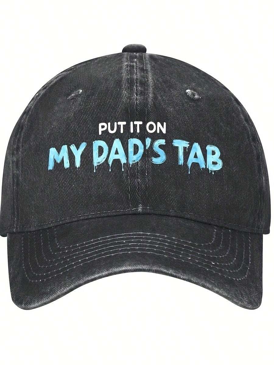 Put It On My Dad's Tab Prints Unisex Baseball Cap Outdoor Casual Sports Sun Hats - Color 5 - View 1