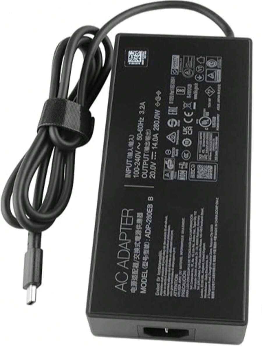 Cargador para Laptop ASUS 280W 20V 14A Conector Rectangular - ASUS - Ver 1
