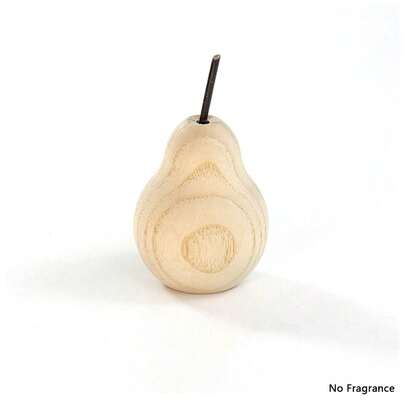 1 st elegant päronformad aromdiffusor, eterisk oljediffusor med naturlig träådring, lämplig för bil, sovrum, badrum, kontor - dekorativ luftfräschare, lägg till din favoritdoft eller eteriska oljor, passar för fordon och inomhusutrymme, julklapp, kompakt och charmig, mini och söt.