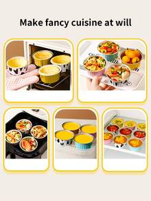 20pcs Air Fryer Tinfoil Bowls, Aluminum Foil, Reusable, Household Oven Cake, Baking Mold, Tinfoil Box, Cup - Multicolor - View 9