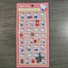 一套官方3D立体浮雕贴纸 - 可爱的日系卡通贴纸，适用于手机、笔记本电脑、笔记本和DIY手工制作 | 柔软果冻质地，防水易撕，适合儿童男孩女孩 - 彩色 - 查看 9