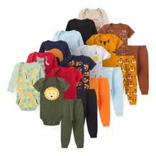 9-Piece Baby Boy's Set, Short-Sleeved, Long-Sleeved, And Footed Pajamas. - 男士各式各樣 - 查看 14