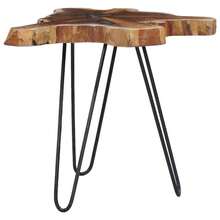 vidaXL Tavolino basso 70x45 cm Legno massello e legno poliuretanico - Multicolore - Visualizzare 10