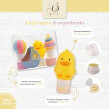 CYPNBotellas silicona de viaje Suaves Apachurrables Cero Fugas Juguetes libres BPA Set Limpieza Personal Uso Diario Aprobado TSA Kit contenedores 4 pzas + regalo cosmetiquera y mordedera BarquitoFashion - como en la foto - Ver 3