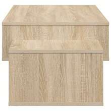 vidaXL Table basse Chêne Sonoma 105 x 50 x 32,5 cm Bois d'ingénierie - Tabac - Voir 6