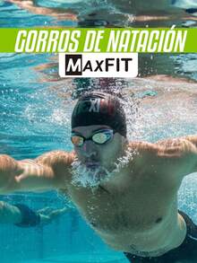MAXFIT SPORTS UNISEX BLACK SWIMMING CAP 1 PIECE MAXFIT MEXICO-02 - Black - View 5