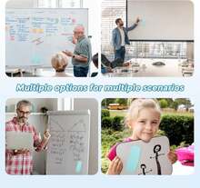 Ddaowanx Whiteboard Eraser, Magnetic Dry Erase Eraser, Glass Board Eraser,School And Office Supplies, Pack Of 2 (Light Blue) - ColorG - 查看 5