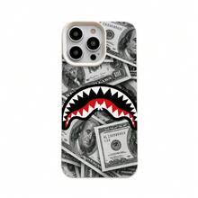 Money Phone Case, Aggressive Style, For Compatible With IPhone 17/17pro/17promax/17Air/Iphone16/16pro/16plus/16promax/15/15promax/15pro/11/12/13/14promax/12mini/13mini/11pro/11promax/12pro/12promax/13pro/13promax/14pro/14promax, Dollars And Shark Mouth Gift, Wealth Aesthetic Design Present For Him, Rich Lifestyle Gift - 白色 - 查看 4