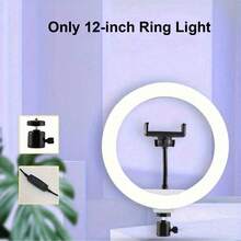 63英寸三脚架，12英寸LED环形灯 - USB供电柔光灯，室内摄影、美妆Vlog和直播的理想之选 - 非常适合外出化妆、摄影配件、时尚设计、高品质LED灯、便携式化妆 - A - 查看 11