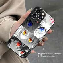 Ojos de anime con un colorido estilo artístico. Esta elegante funda es compatible con los modelos  16, 15, 14 Pro Max, 13, 12, 11, XR y XS Plus. Fabricada en silicona TPU, ofrece protección contra golpes y caídas, además de una sensación superior. Es un regalo ideal para familiares, amigos y seres queridos, y una opción perfecta para Navidad.fundas para ,accesorios para celular,fundas para celular,funda  13,fundas ,fundas para  13,funda  16,funda  17 pro max, 17 pro max,funda  15,funda  17,funda ,fundas para  16,fundas  15,funda  14,fundas  17 pro max,protector para ,fundas  11,fundas  12,funda  17 pro,fundas  13,,case  17 pro max,fundas para  11,fundas para  12 - Negro - Ver 5
