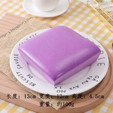 New Slow Rebound PU Toy, Sticky Squeeze Bread Toy, Same Style As Viral Stress Relief Toy, Realistic Squeezing Sensation With Soft Wet Texture - Multicolor - View 7