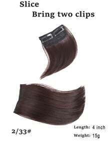 4-Inch Top Pad Hair Piece Wig For Women, One-Piece, Two-Clip, Invisible And Seamless, Small-Sized, For Hair Loss Compensation - Multicolor - View 17