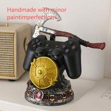 1pc Demon Face Warrior Sword Controller Stand, Compatible With PS/-, Resin Gaming Accessory, Demon Themed Figurine, Gamer Gift, Home/Office Independent Console Display Stand (No Electronic Components, Handmade With Minor Imperfections) - Multicolor - View 14