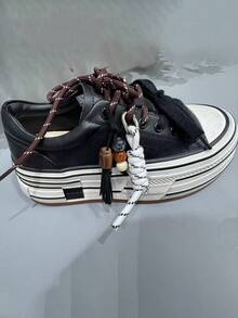 1个手工编织弹力绳钥匙扣吊坠，DIY包包/鞋子配件