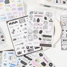 20pcs/Book Healing Series Sticker Book, Exquisite Cartoon Doodle Style Stickers, Suitable For Decorating Photo Frames, Computers, Phone Cases, Cups, Magazines, Pencil Cases, Luggage, Desktops, Personal Stickers, School Supplies, Christmas Gifts, Women's Gifts, Planner Decorations, Crafts, Cute Stationery - Sticker Book - View 9