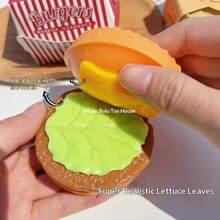 Bestselling Creative Realistic Disassemble Hamburger Squeeze Toy, Stress Relief Fidget Toy, Perfect Gift, Tension Release - Multicolor - View 6