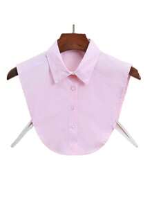 4pcs/1pc Detachable Collar, Unisex - Fashionable Fake Shirt Collar, Half Fake Collar, Versatile And Easy To Wear, Ideal Gift For Friends, Family, And Colleagues - Size L - View 5