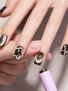 Nail Art Multifunctional 4-In-1 Magnetic Glass Bead Cat Eye Gel Polish Professional Strong Magnet Tool - Pink - View 2