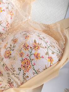 5 Pieces Of Simple Solid-Color Multi-Butterfly Floral Lace Bras, Comfortable And Breathable Full-Cup Without Underwire Bras, Women's Underwear And Close-Fitting Clothing - Without Underwire Design, Thick Cup Pads, Breathable And Soft, Suitable For Daily Casual And Formal Occasions Women's Underwear, Women's Bras, Lace Bras - Nhiều màu - Xem 11