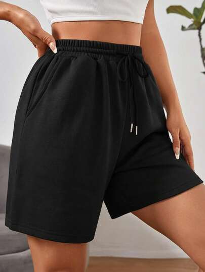 شورتات نسائية خصر بسحاب، جيوب مائلة