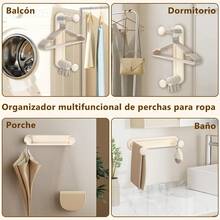 CYPNOrganizador De Perchas Organizador Ganchos de Ropa Retráctil Ajustable Perchero De Almacenamiento Es Adecuado para Dormitorios Baños Aseos Balcones para Guardar Toallas Perchas EtcFashion - 226981060 - Ver 6