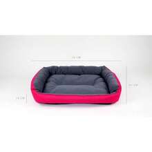 Pet BedCama para Perro Resistente Confortable con Relleno Suave Medidas y Color a Elegir Medium Fucsia/Gris - Medio - Ver 5