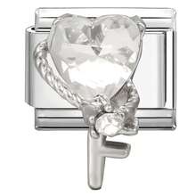 1件装DIY意大利模块化手链，饰有心形和蝴蝶结，适合作为派对礼物送给朋友/情侣，适用于圣诞节、新年、万圣节、情人节等场合。设计精美，采用不锈钢材质，兼具实用性和时尚感，并镶嵌水钻，营造圣诞氛围，可用于圣诞装饰、派对穿搭、圣诞礼物、家居装饰、复古夏季、优雅装扮、万圣节配饰等，四季皆宜，也适合学校、晚会、毕业典礼等场合佩戴。 - M293761 - 查看 8