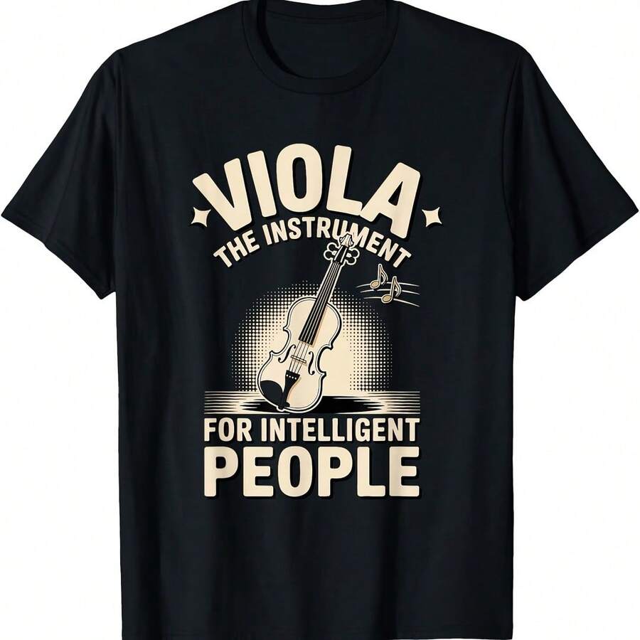 Viola The Instrut For Intelligent People Musician T-Shirt - Grey - View 1
