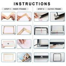 1 Set Modern Gold Canvas Frame DIY Metal Oil Painting Frame Wall Frame Photo Frame Canvas Print Wall Art Frame (Glass Not Included) - Multicolor - View 7