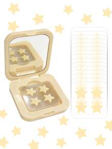 60pcs/Box Cute Star Stickers - Face Stickers, Alcohol-Free, Fragrance-Free, Gentle On Skin, Easy To Apply, Waterproof, Ideal For Party Decorations, Face Stickers, Decorative Stickers, Comes With Makeup Mirror, Suitable For Makeup, Room Decor, Vanity, Travel, Bedroom, Makeup Accessories, Essential For Photo Shoots, Face Painting, Suitable For Various Gatherings, Parties And Entertainment Activities - Multicolor - View 12