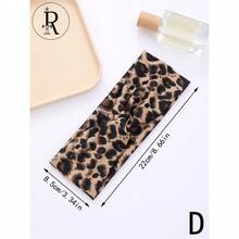 1pc New Vintage European & American Style Leopard Print Yoga Headband, Elastic Criss-Cross Sports Hair Band Women Head Scarf Elegant Hair Accessories Causal Sweatband - Multicolor - View 7
