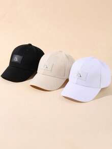 1/3件可愛時尚恐龍刺繡棒球帽，適合幼兒春夏季節日常穿著 - 彩色 - 查看 12