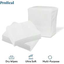Disposable Dry Wipes, 50 Pack - Ultra Soft Non - Moistened Cleansing Cloths Adults, Incontinence, Care, Face Makeup Removal - 9.5x 13.5 - Hospital Grade, Durable - By - 50 - View 9