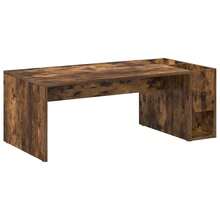 vidaXL Tavolo basso Chêne fumé 101,5 x 50 x 37 cm Bois d'ingénierie - Castano - Visualizzare 2