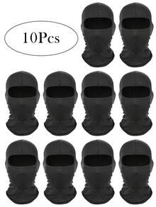 2pcs/1pc/3pcs Unisex Breathable Balaclava Face Mask Headwear, Suitable For Daily Use, Outdoor Travel, Motorcycle Riding, Hiking, Climbing - H - View 14