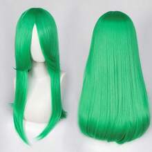 Karida 60cm/24inch Extra Long Straight Synthetic Hair Wig With Bangs, Colorful, Suitable For Daily Use, Cosplay, Halloween, Christmas, St. Patrick's Day And Other Costume Parties - Multicolor - View 73